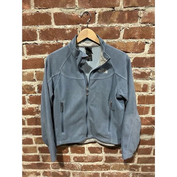 The North Face Womens Blue Full Zip Fleece Jacket size Medium - Picture 1 of 3